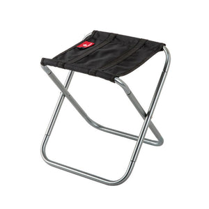 Mini Portable Outdoor Folding Chair Train Mazar Stool Rest Camping Fishing Silver