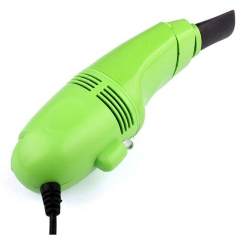 Mini Usb Vacuum Computers Laptop Keyboard Cleaner Brush Green