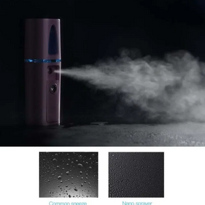 Mini Face Sprayer Nano Mister Facial Hair Steamer Ultrasonic Cold Beauty Hydrating Usb Rechargeable Skin Care Tool