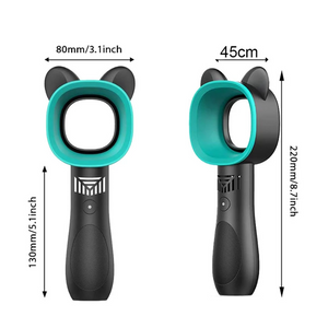 Mini Handheld Fan Electric Bladeless Portable Cordless Usb Charging No Leaf Handy Cooler Home Decorative Cooling 360 Deg