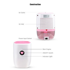 Hod Health And Home Mini Mute Dehumidifier Bedroom Dryer Office Basement Household