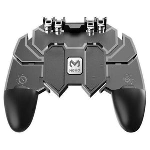 Mobile Gaming Joystick Gamepad Trigger Fire Button L1r1 Controller For Pubg Black