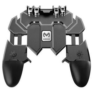 Mobile Gaming Joystick Gamepad Trigger Fire Button L1r1 Controller For Pubg Black