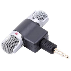 Microphones Mobile Phone Mini 3.5Mm Jack Stereo Condenser For Voice Recording Internet Chatting