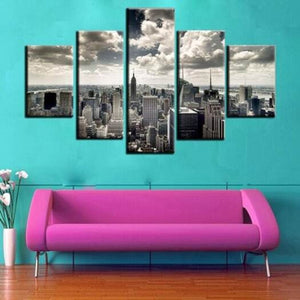 Modern Unframed Prints High Definition Building Wall Art 5Pcs Multi X 8 222Pcs 142Pcs 18Inch No Frame