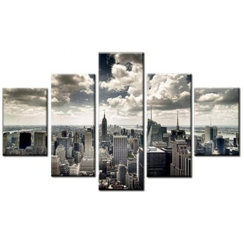 Modern Unframed Prints High Definition Building Wall Art 5Pcs Multi X 8 222Pcs 142Pcs 18Inch No Frame