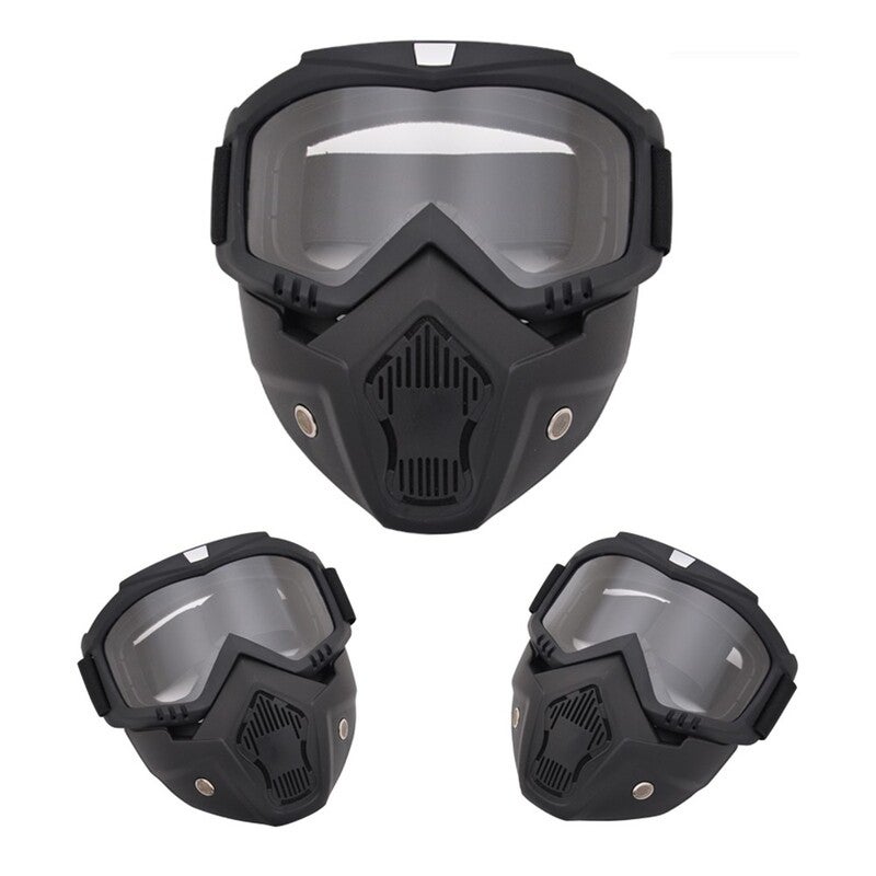 Modular Mask Detachable Goggles Transparent