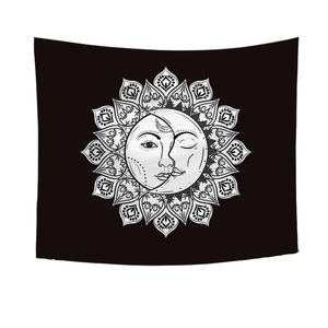 Moon On Wall Tapestry