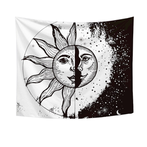 Moon On Wall Tapestry