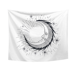 Moon On Wall Tapestry