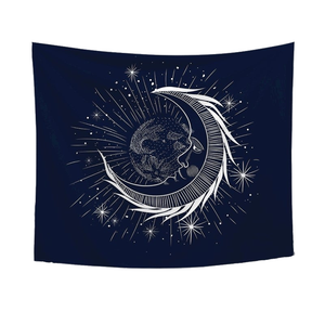 Moon On Wall Tapestry