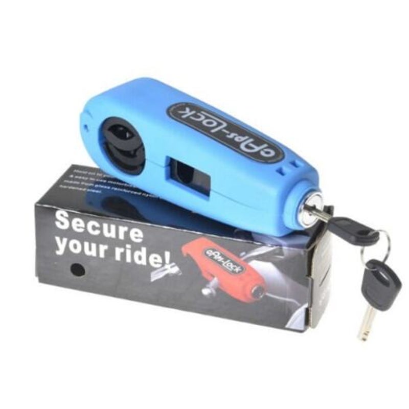 Motorcycle Handle Anti Theft Handlebar Electric Bike Lock Ocean Blue