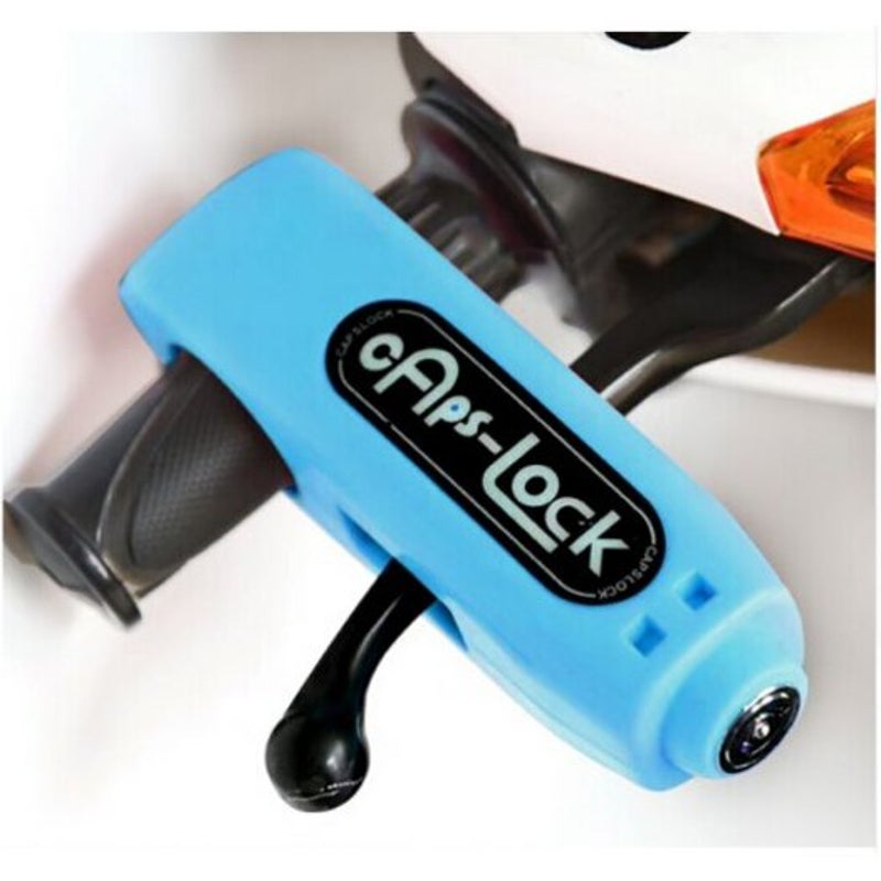 Motorcycle Handle Anti Theft Handlebar Electric Bike Lock Ocean Blue