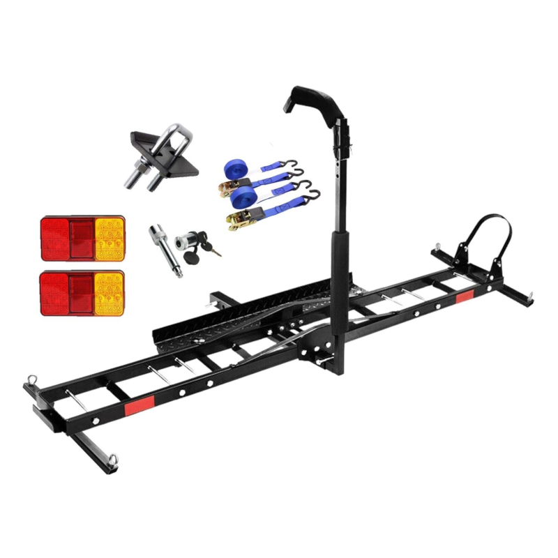 Spartan Motorcycle Motorbike Carrier Rack Towbar Arm Dirt Bike Ramp Brake Lights