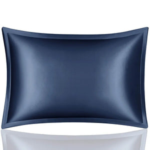 Pillowcase 50X75cm Blue Pure Real Silk For Comfortable Home Bed Use