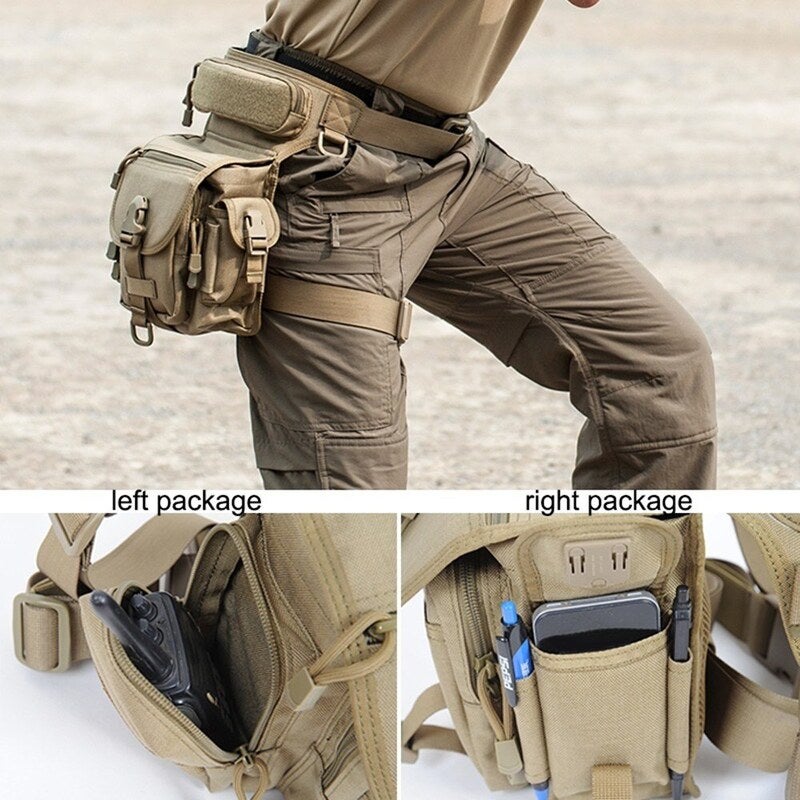 Multi Pockets Waist Bag Leg Waterproof Fanny Pack