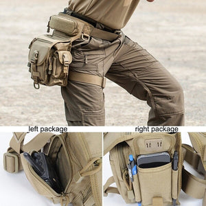 Multi Pockets Waist Bag Leg Waterproof Fanny Pack