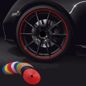 Multicolor Tire Protection Rubber Strip Black