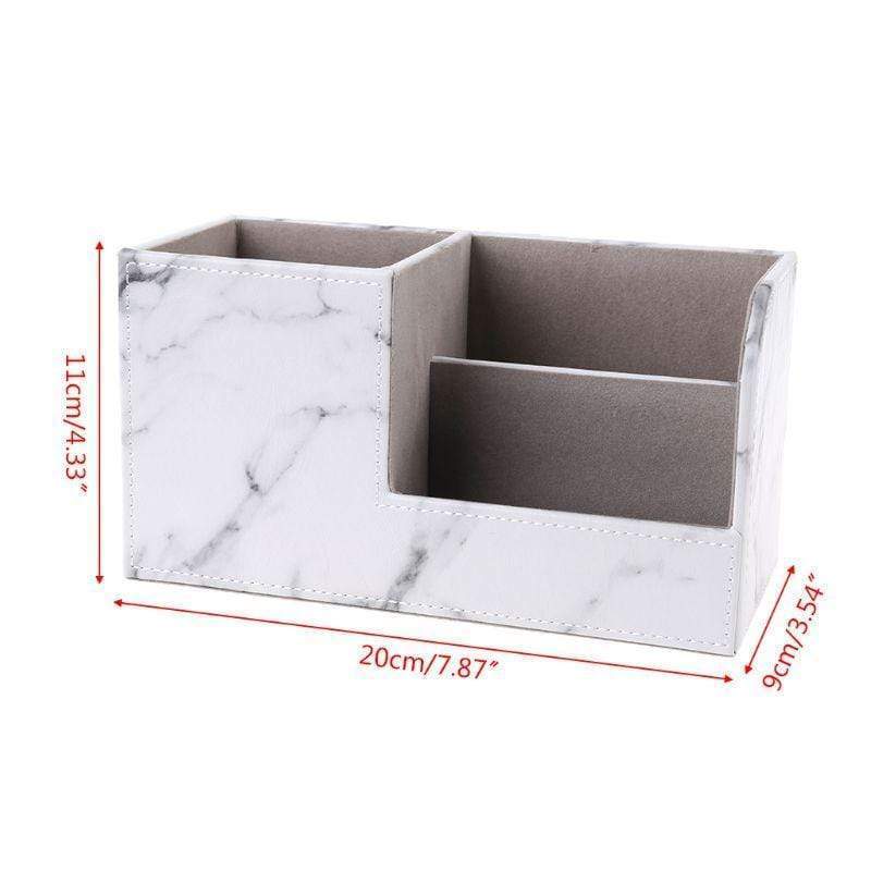 Marble Desk Organizer Home Office Storage Solutions