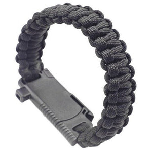 Multifunctional Survival Bracelet Emergency Tool Black