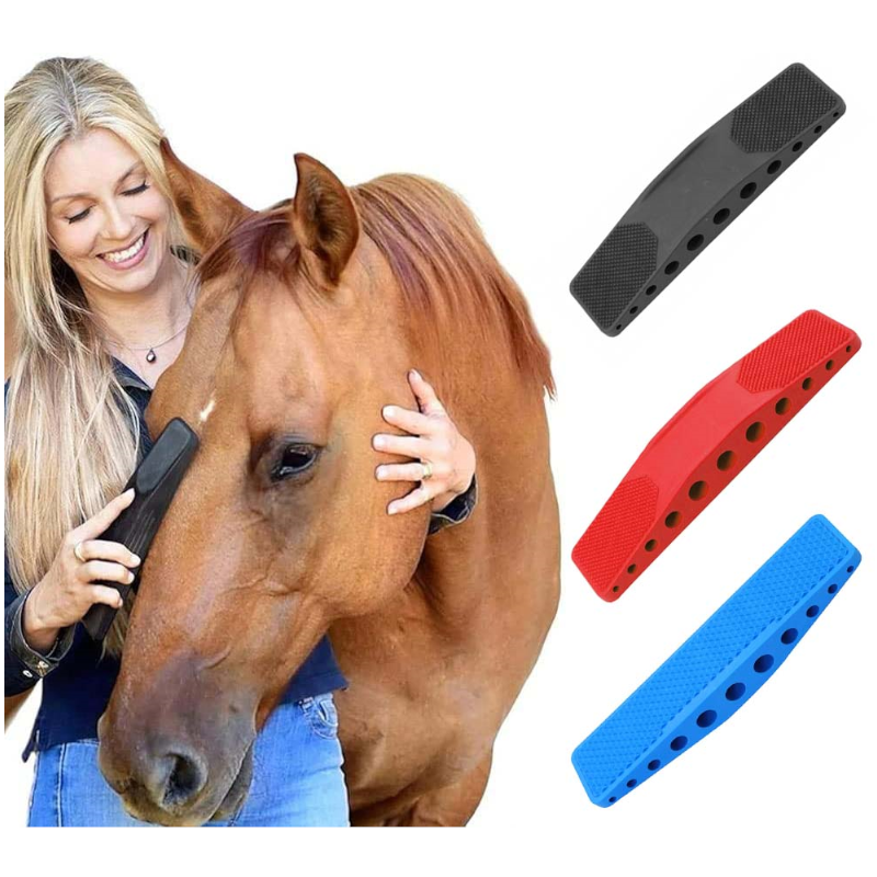 Multifunctional Horse Grooming Shedding Massage Brush