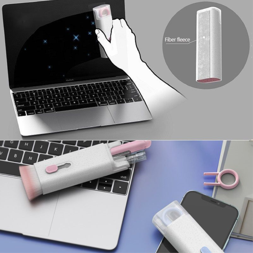 Multifunctional Portable Computer Keyboard Cleaning Brush Set