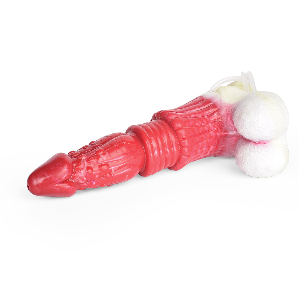 House Of Dasein 10.4 Inch Squirting Realistic Silicone Dildo Cock Balls Syringe