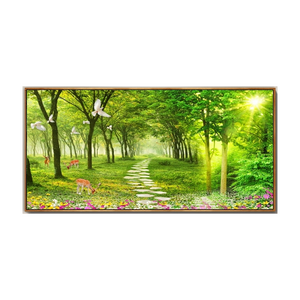 Natural Forest Wall Art Pictures Canvas Painting Landscape Living Room Decor