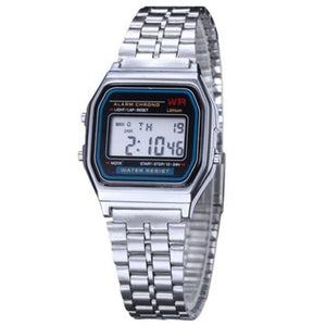 Design Fashion Casual Simple Stainless Steel Digital Sport Watch Warm White