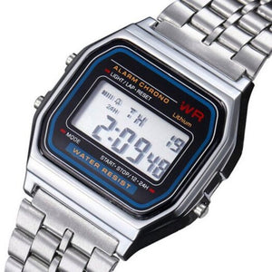 Design Fashion Casual Simple Stainless Steel Digital Sport Watch Warm White