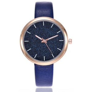 Veile Studios Fashion Lady Sky Stars Leisure Creative Dial Student Quartz Watch Blue