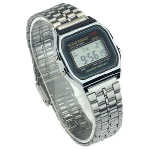 Veile Studios Fashion Men Business Electronic Leisure Sports Wrist Watch Silver