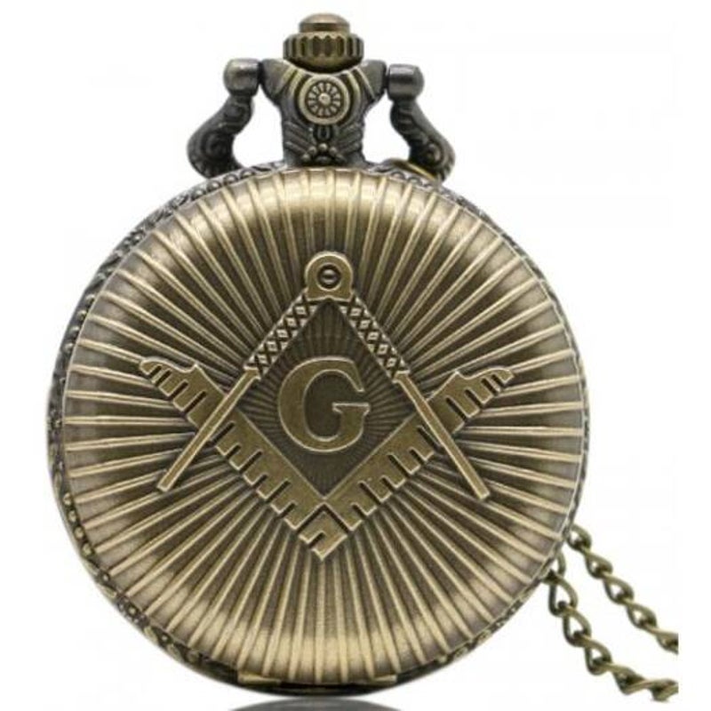 Veile Studios Fashions Retro Ancient Bronze G Pocket Watch