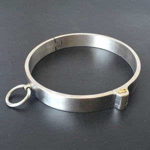 Bdsm Locking Stainless Steel Slave Collar Bondage Fetish Restraints