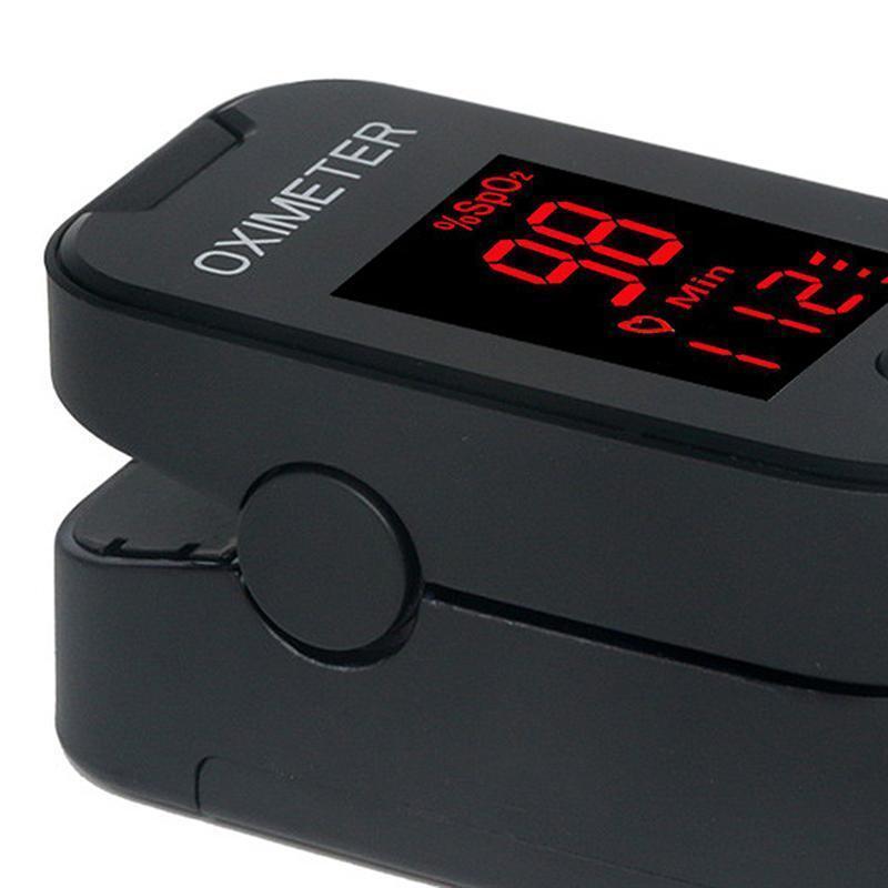 Black Portable Fingertip Accurate Reliable Pulse Oximeter