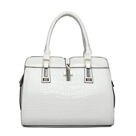 Handbags Totes Style Ladies Pu Leather Shoulder Bag Portable Crossbody White