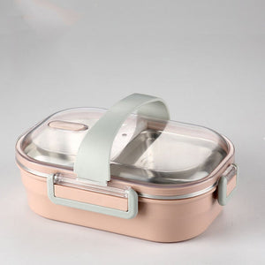 Newly Upgraded Leak Proof Lunch Box 304 Stainless Steel Bento School Office Field Portable Compartment Sealed Food Conta