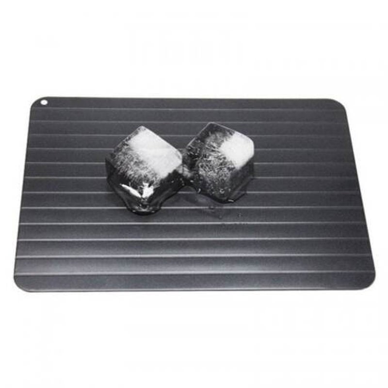 Non Stick Kitchen Fast Defrosting Tray Black