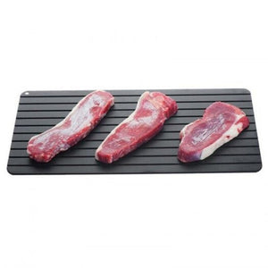 Non Stick Kitchen Fast Defrosting Tray Black