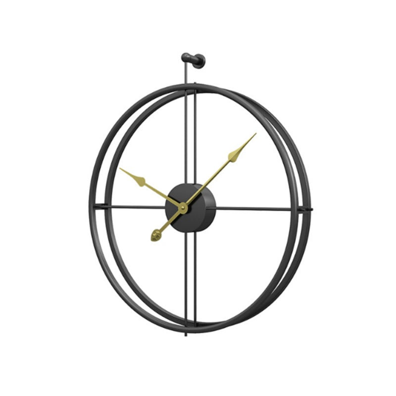 Nordic Creative Fashion Iron Wall Clock Living Room Bedroom Simple Craft