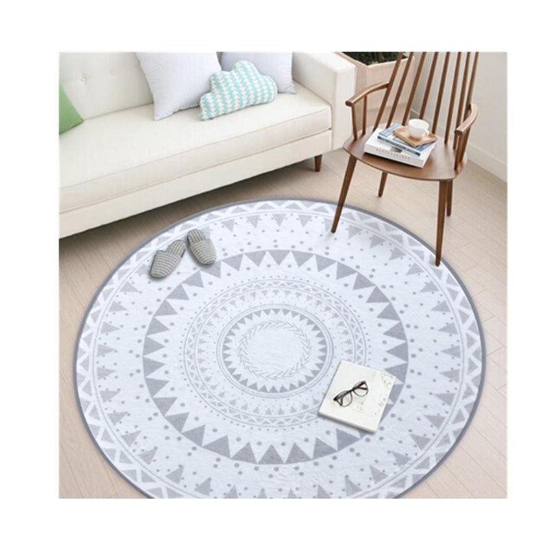 Nordic Style Round Decorative Carpet Area Rug Foot Door Hanging Basket Mat 3