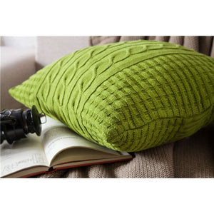 45 X 45Cm Nordico Handmade Cozy Knit Button Cushion Cover Ver 8