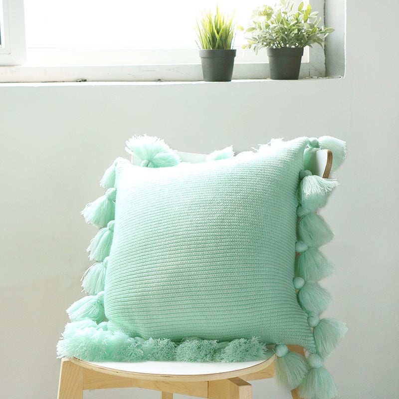 45 X 45Cm Nordico Handmade Cozy Knit Button Cushion Cover Ver 7