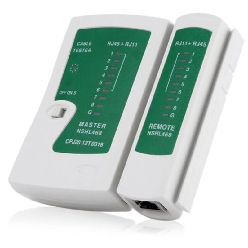 Nshl 468 Network Lan Cable Tester Green Grey