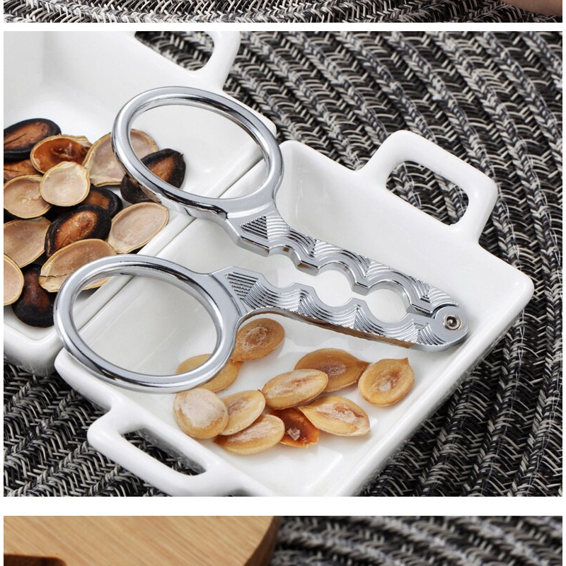 Creative Zinc Alloy Melon Sunflower Seed Nut Cracker Pliers Sheller Scissor