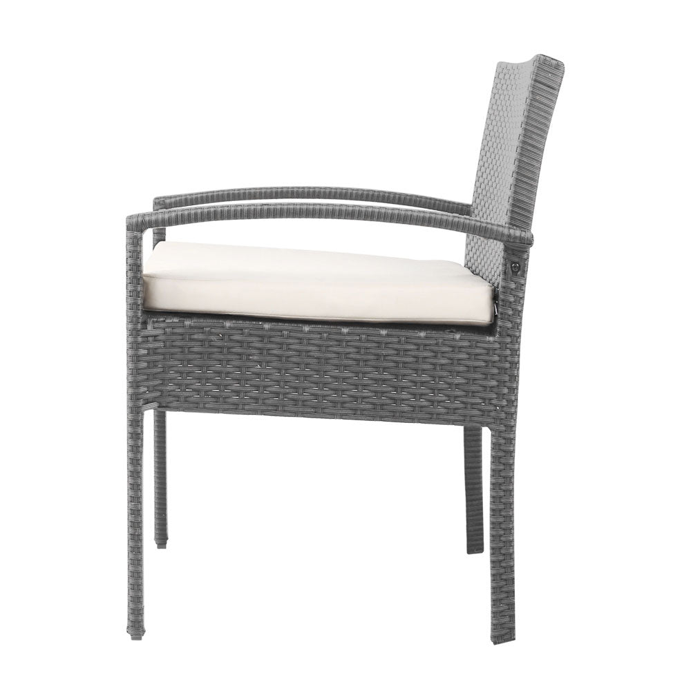 Gardeon 3-Piece Outdoor Set Grey