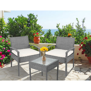 Gardeon 3-Piece Outdoor Set Grey