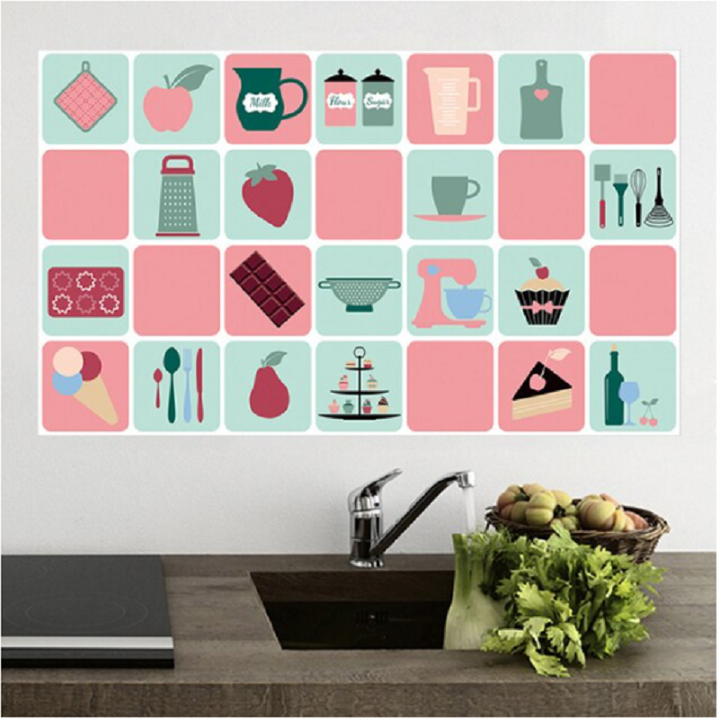 Oil Proof Sticker Kitchen Stove Wall And High Temperature Water 1