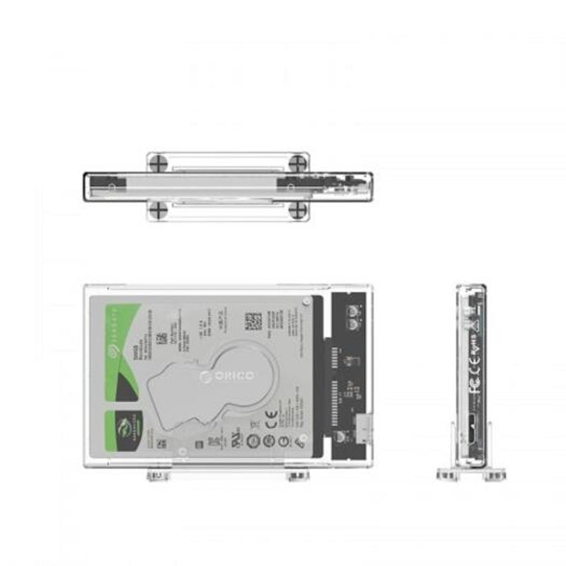 2159U3 2.5 Inch Sata Usb3.0 Mobile Hard Disk Enclosure Transparent