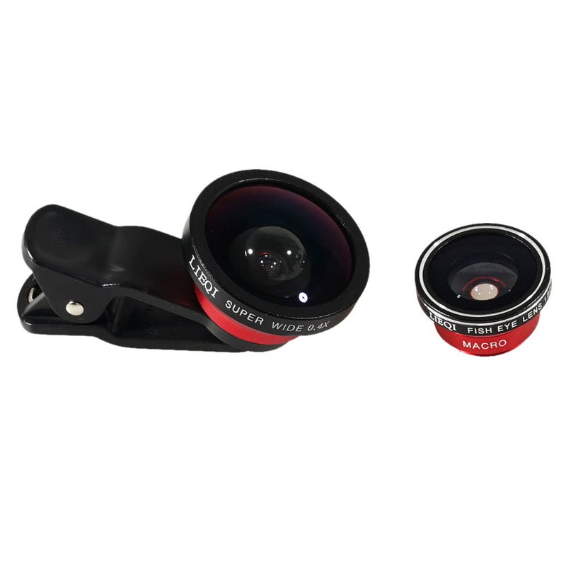 Original 3 In 1 Super Wide Angle 0.4X Fish Eye 180 Degree Macro 10X Photo Lens For Iphone 6S Plus Samsung S7 S6 Edge Mob